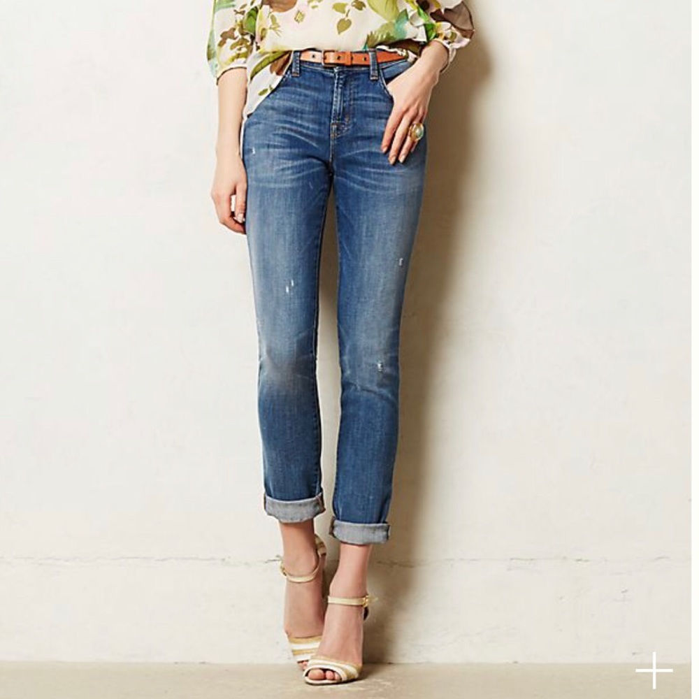 NWT J Brand Distressed Slim Boyfriend Jeans - Jake